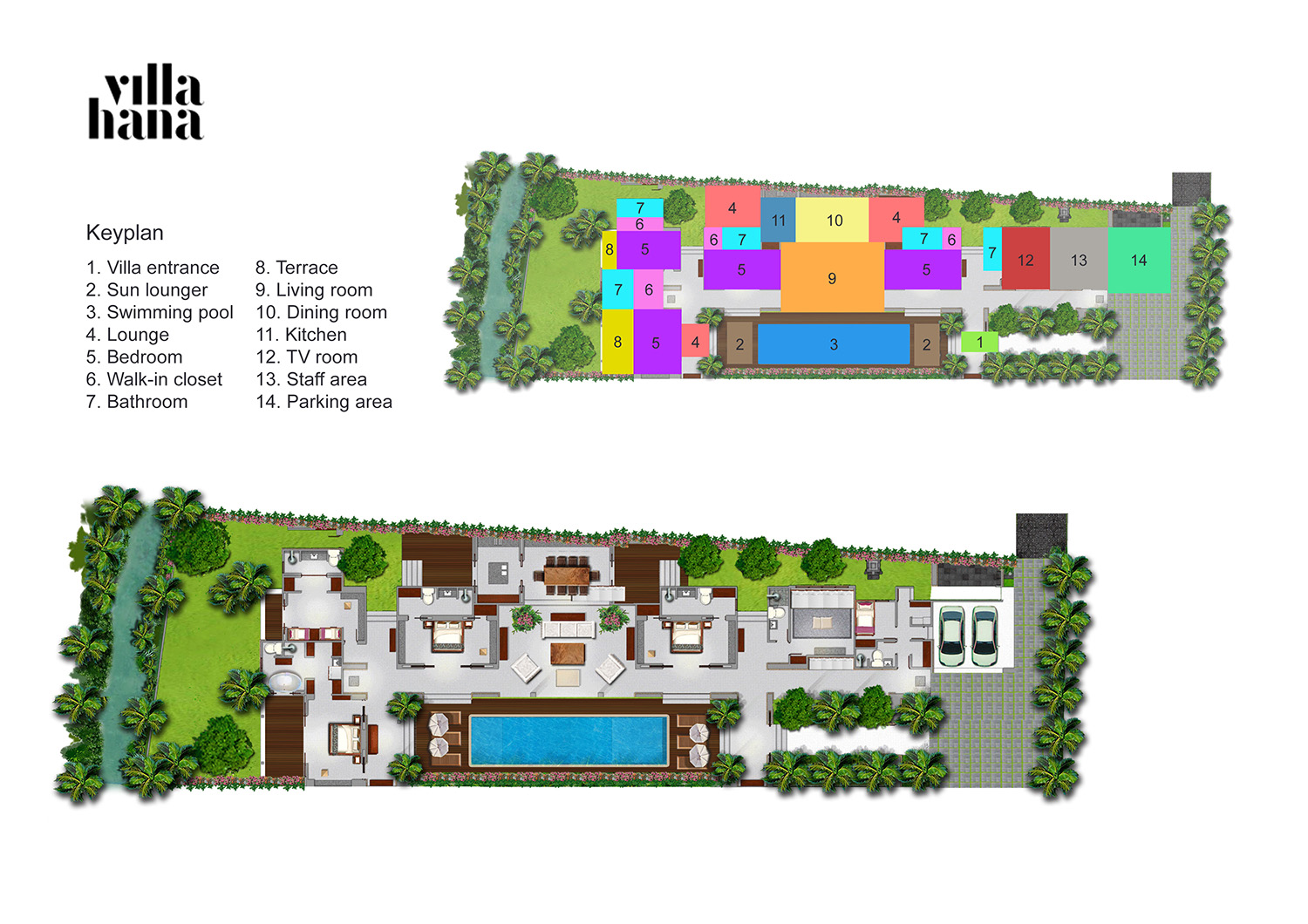 Villa Hana Floorplan